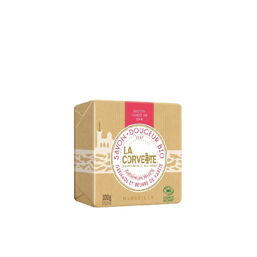 ORGANIC POMEGRANATE SHEA SOAP 100g