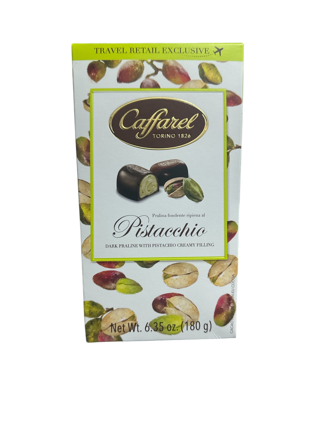 CAFFAREL with dark chocolate and pistachio cream 180g