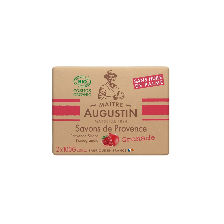 ORGANIC POMEGRANATE SOAPS 2 x 100g