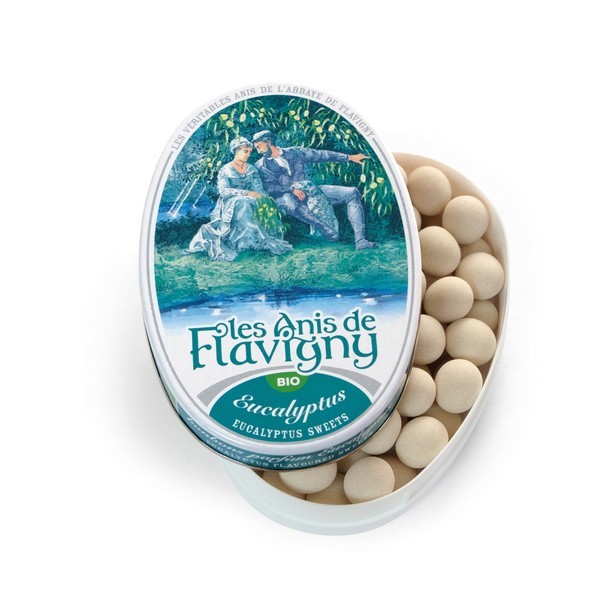 Organic Eucalyptus Aniseed Candies from Flavigny 50g – French Organic Aniseed Candies
