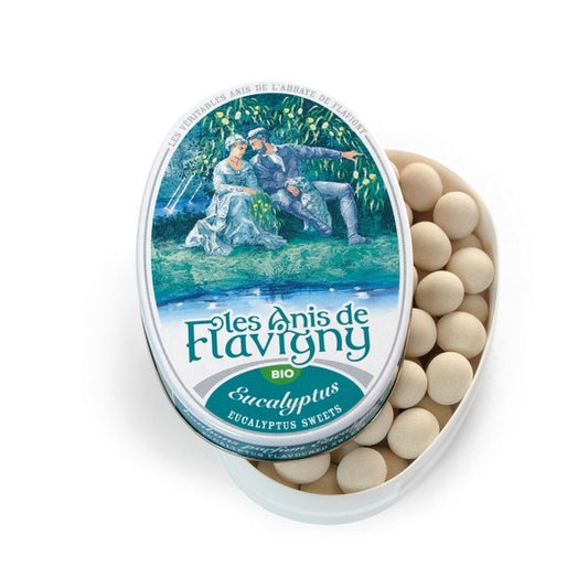 Les Anis de Flavigny Eucalyptus Bio 50g – Bonbons Français à l’Anis Biologiques