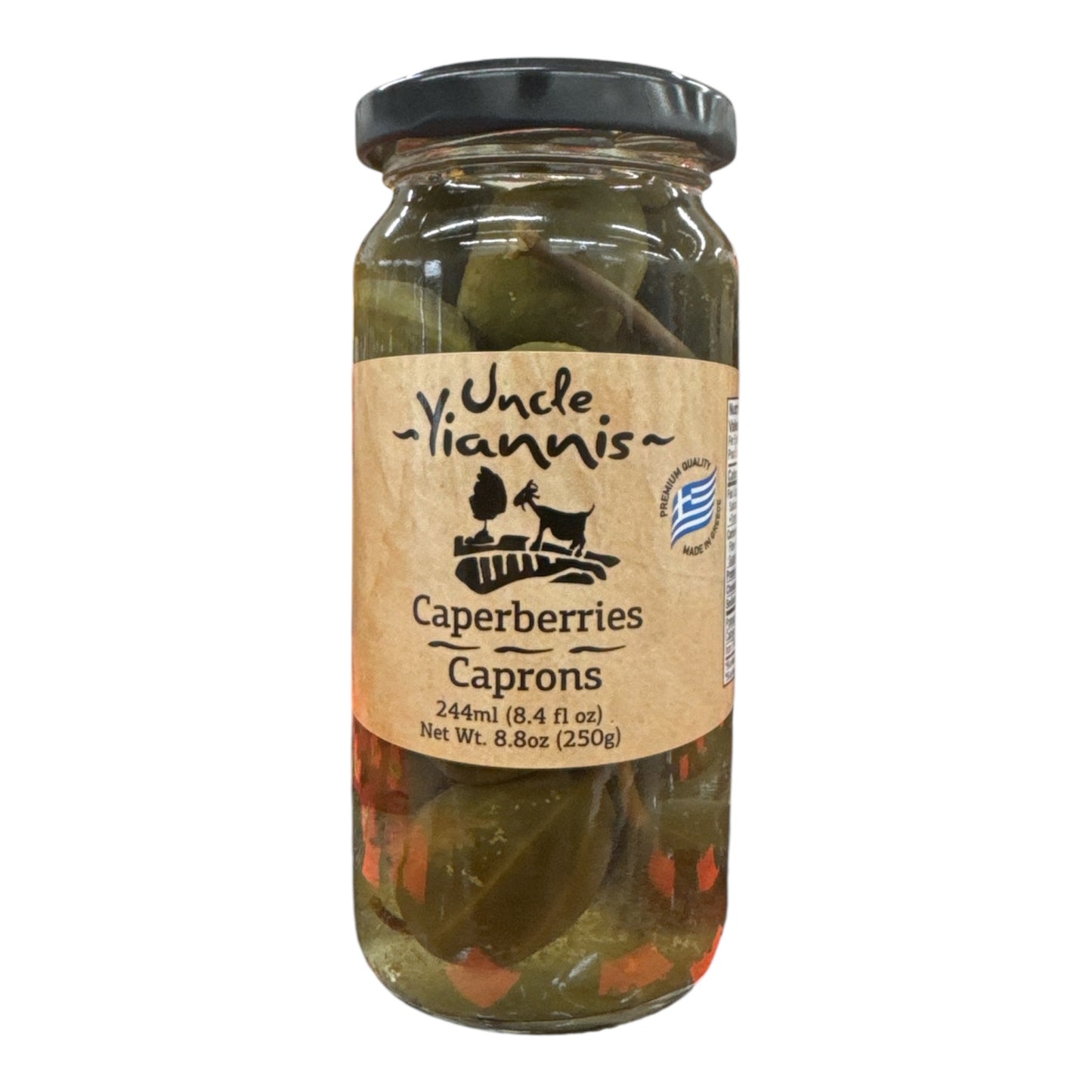 Uncle Yiannis Capers in Berries 244ml – Greek Product