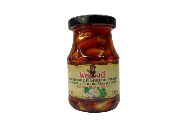 Marinated garlic in rapeseed oil with herbs 210ml