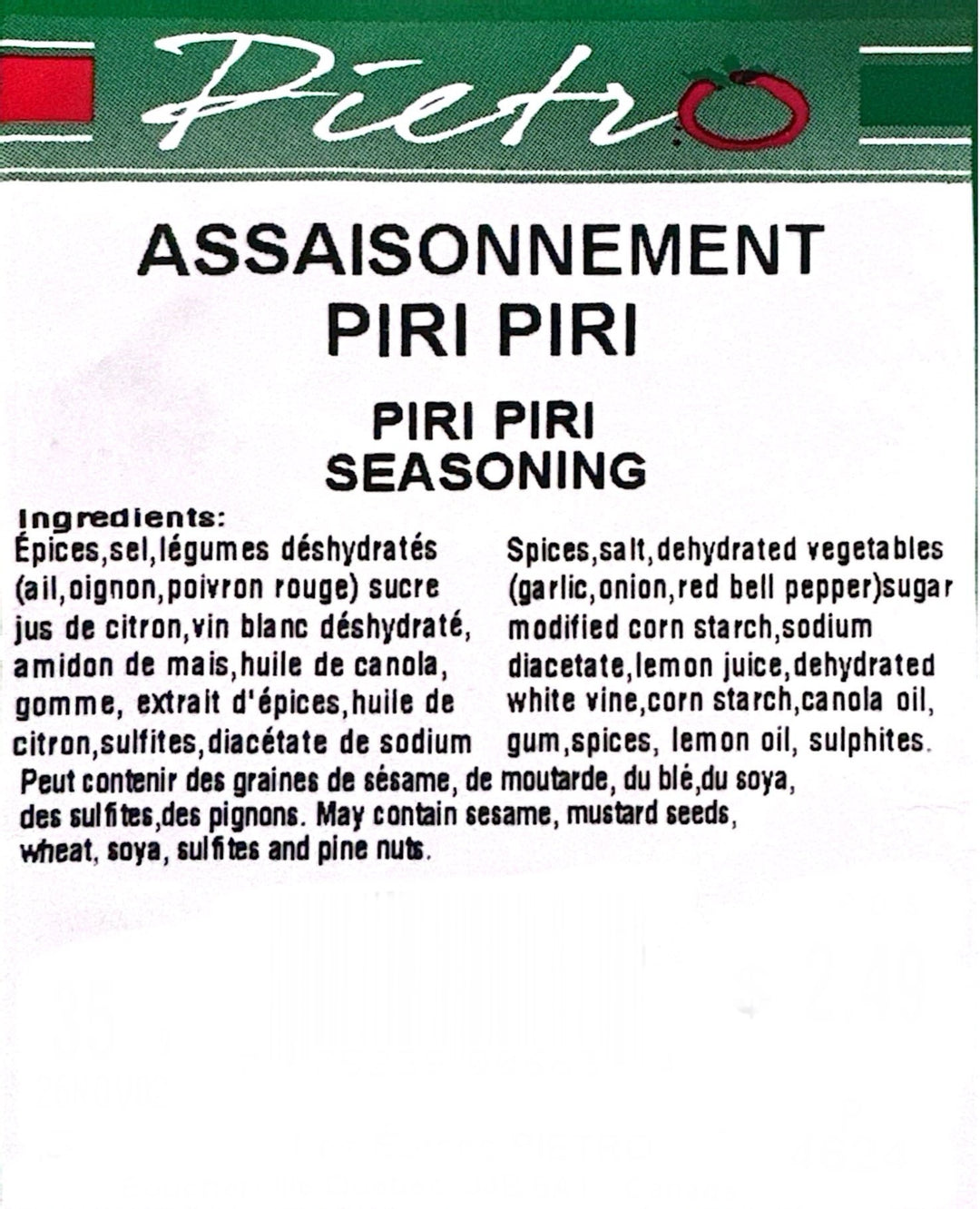 Piri piri seasoning 40g