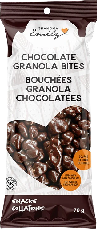 EMILY SNACKS CHOCOLATEY GRANOLA BITES 70G x 12= 840G