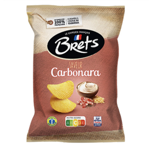 Chips Bret’s Saveur Carbonara 125g – Chips Françaises Authentiques au Goût Crémeux et Fromagé