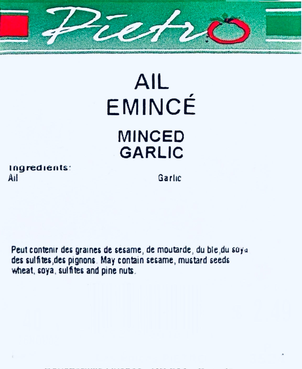 Minced garlic 40g