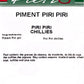 Piri piri pepper 8g