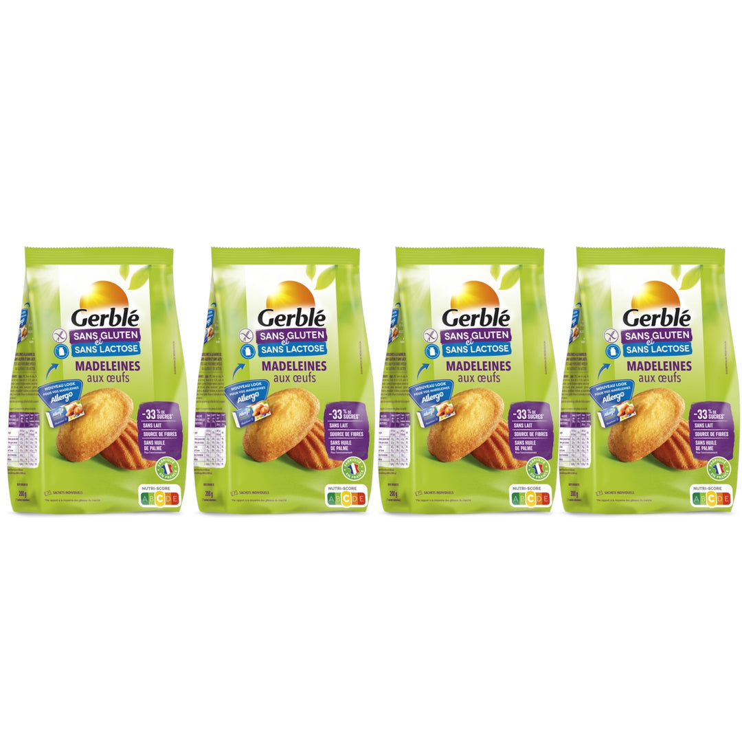 Madeleines Aux Oeuf  200g   Sans Gluten   et Sans Lactose