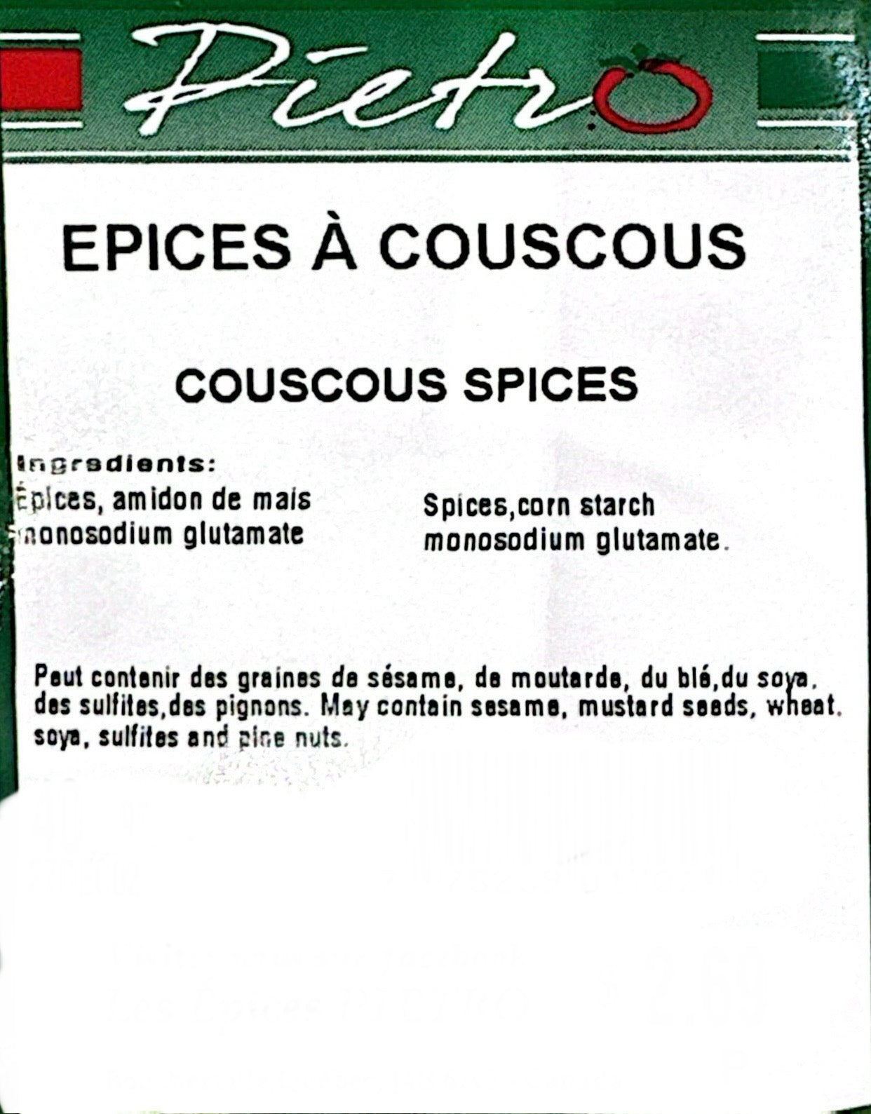 Couscous spices 40g