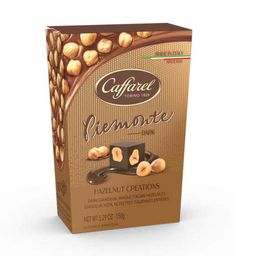 Piemonte Dark Gianduja whole Italian hazelnuts 150g