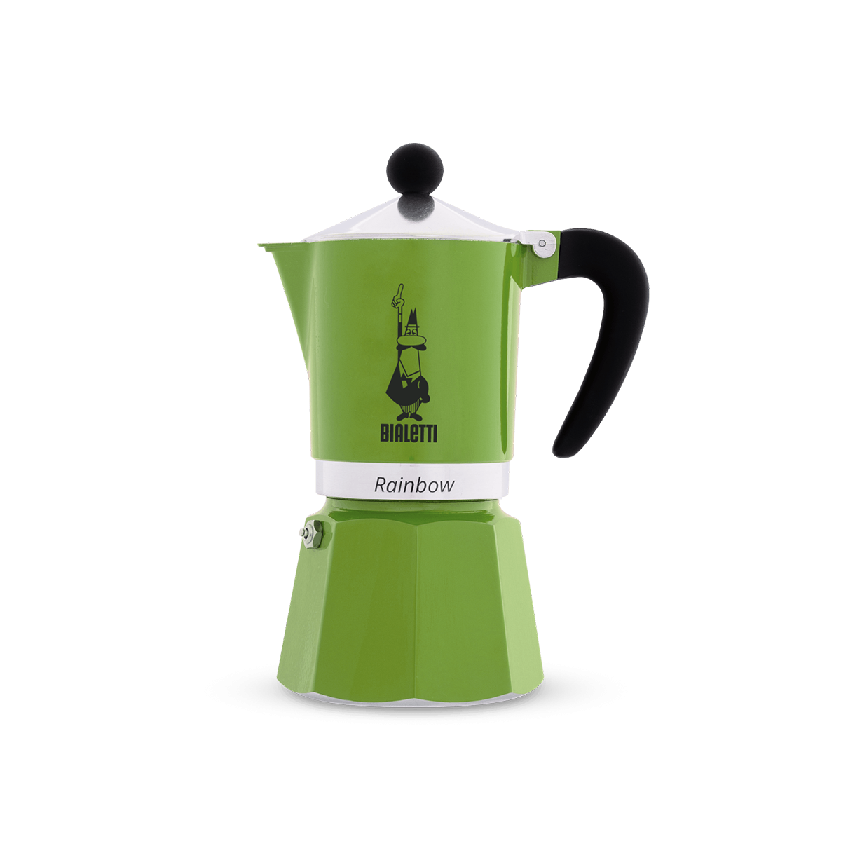 Rainbow Verde 3 cup coffee maker