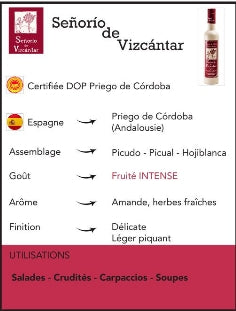 Huile d’Olive Extra Vierge AOP Señorío 500ml – Vizcántar | Priego de Córdoba (Espagne) Biologique