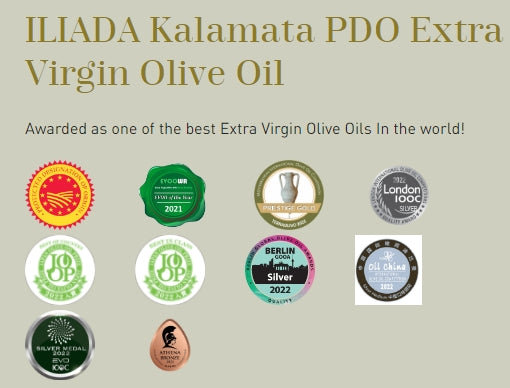 Organic ILIADA EXTRA VIRGIN MONOVARIETAL KALAMATA OLIVE OIL 500ML