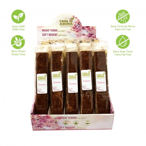 Soft Nougat with Honey Tiramisu Flavor – Casa di Aroma – 25 × 80 g = 2 kg