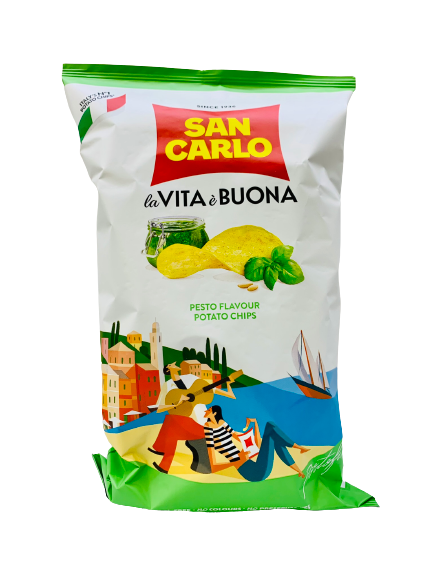 Pesto flavored chips 150g