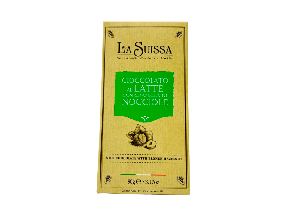 Cioccolato al Latte with Granela di Nocciole 90g