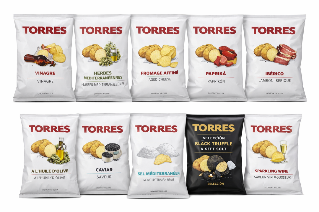 Kit Surprise TORRES – 10 paquets de chips gourmet
