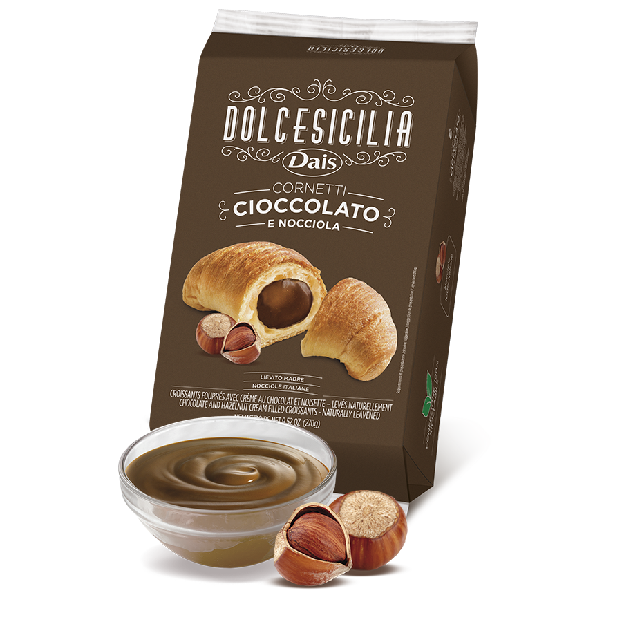 Hazelnut Cream & Chocolate Croissant 3 x 270 g = 810 g