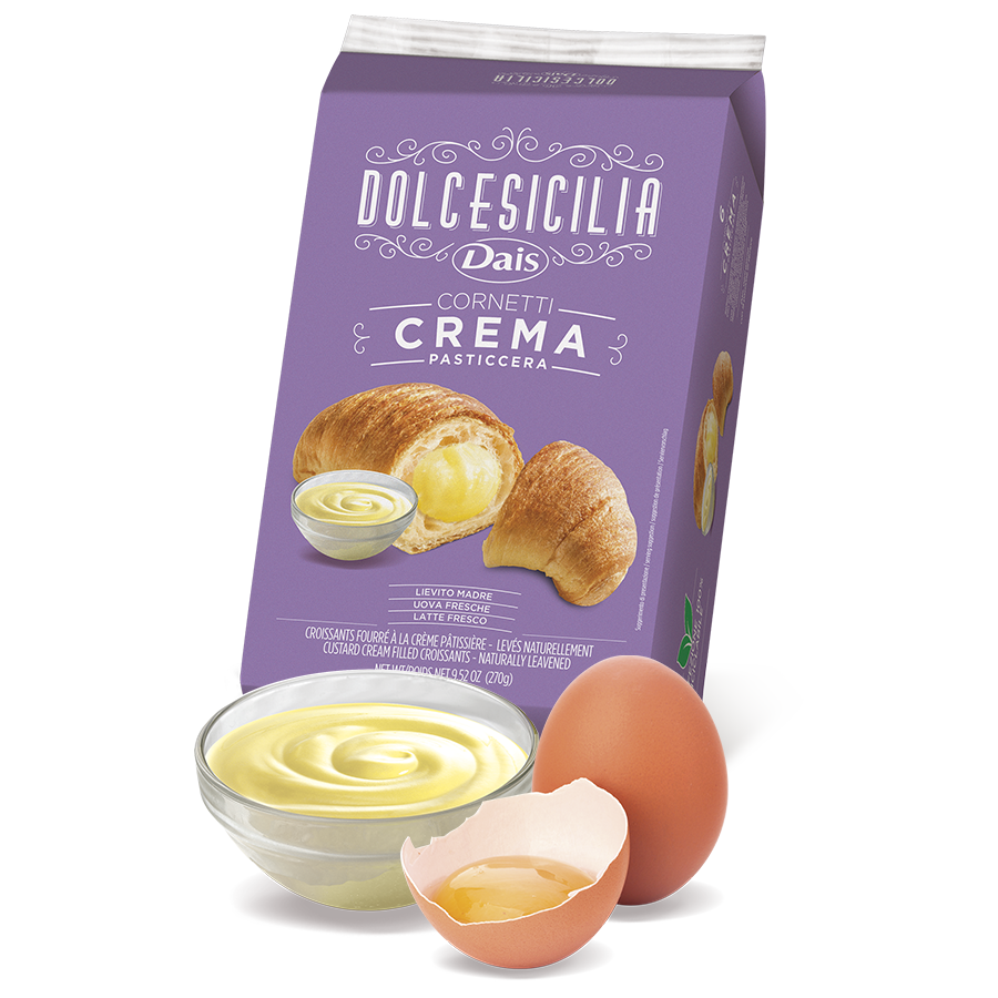 Croissant with Pastry Cream 3 x 270 g = 810 g