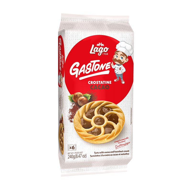 Crostatine tartelettes à la crème de cacao et noisettes 240g