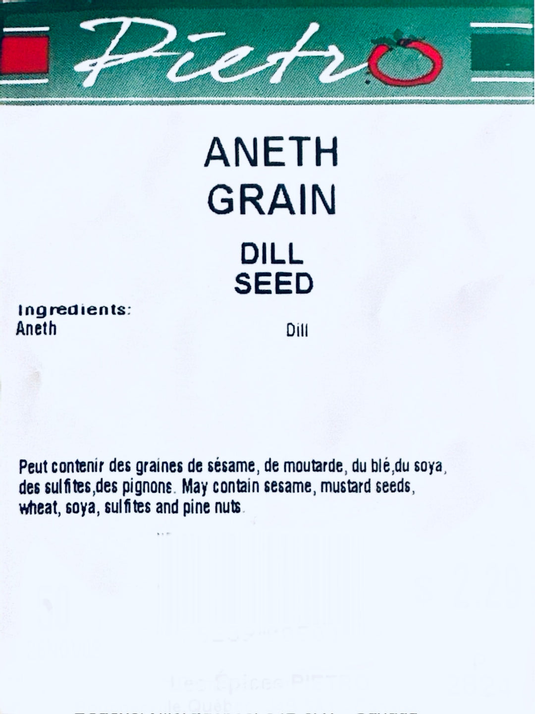 Aneth grain 50g