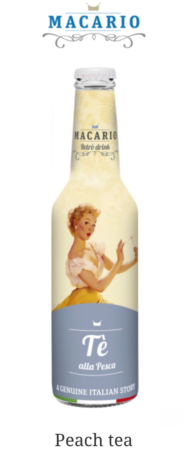 Macario Te Al Limone Sparkling Drink 275ml Peach Tea