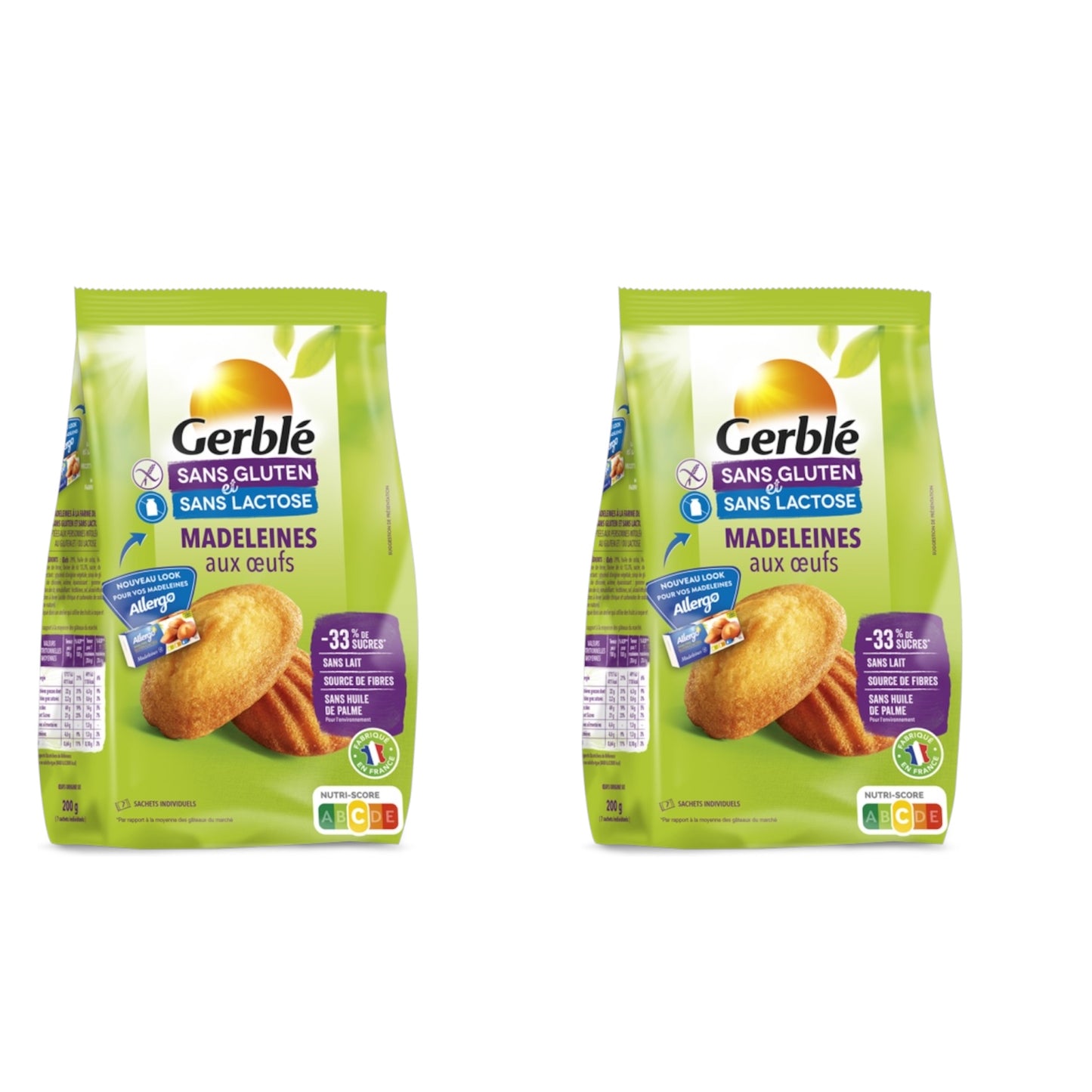 Madeleines  200g   Sans Gluten   et Sans Lactose