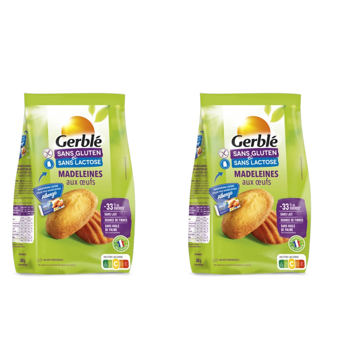 Madeleines Aux Oeuf  200g   Sans Gluten   et Sans Lactose