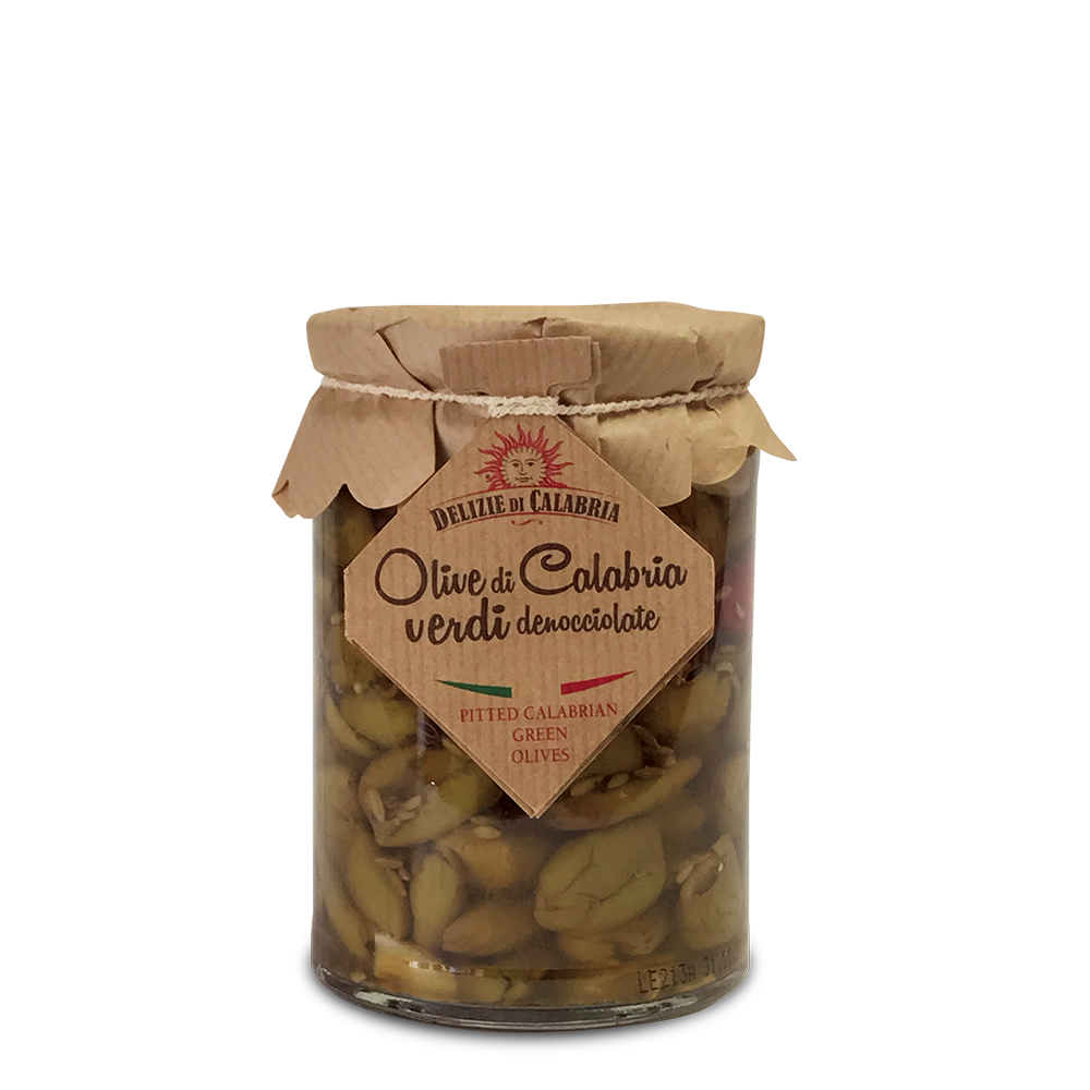 Crushed green olives with fennel in oil 350g