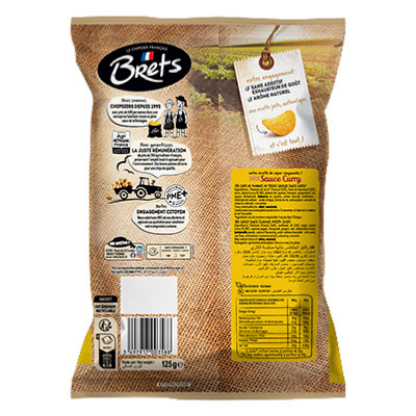 UNE CHIPS QUI GOÛTE EXACTEMENT CE QU’ELLE PROMET — LE CURRY, SANS COMPROMIS.