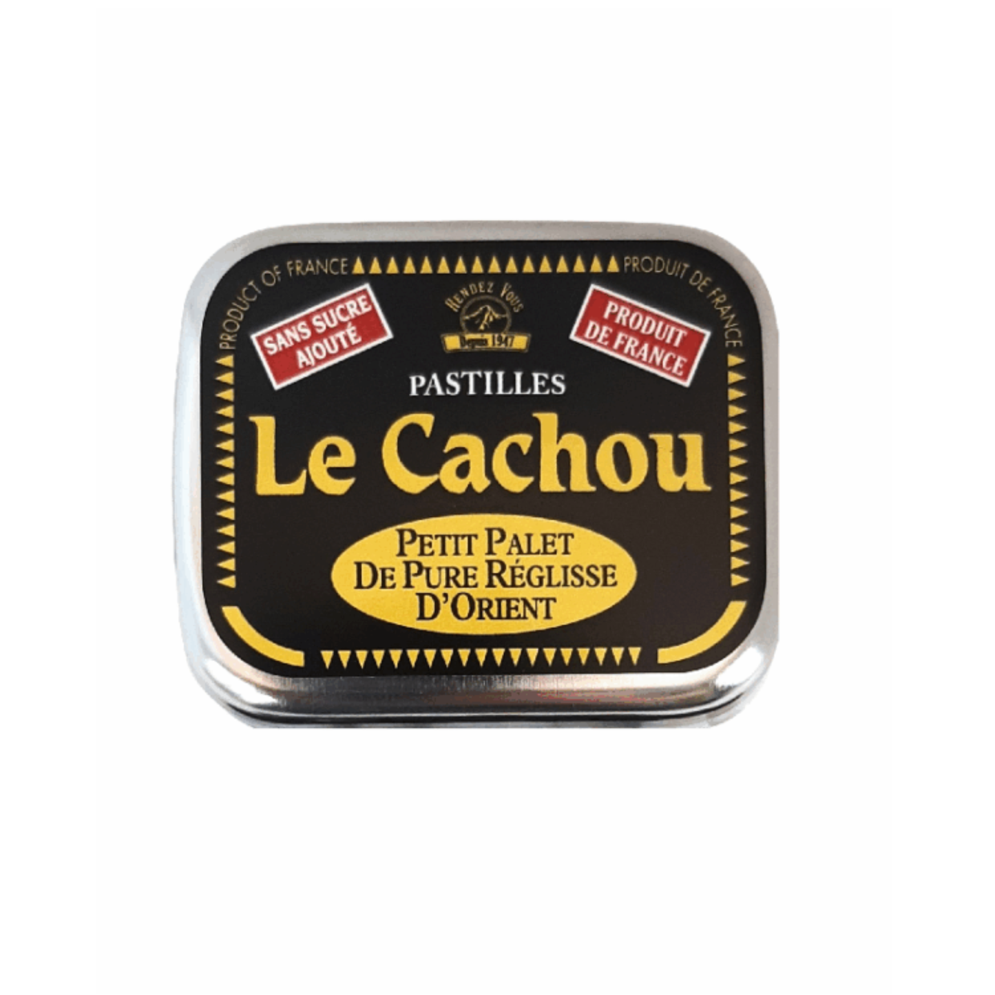 Cachou Rendez-Vous Sans Sucre Ajouté 8g – Le Petit Trésor Noir qui Sent Bon la France