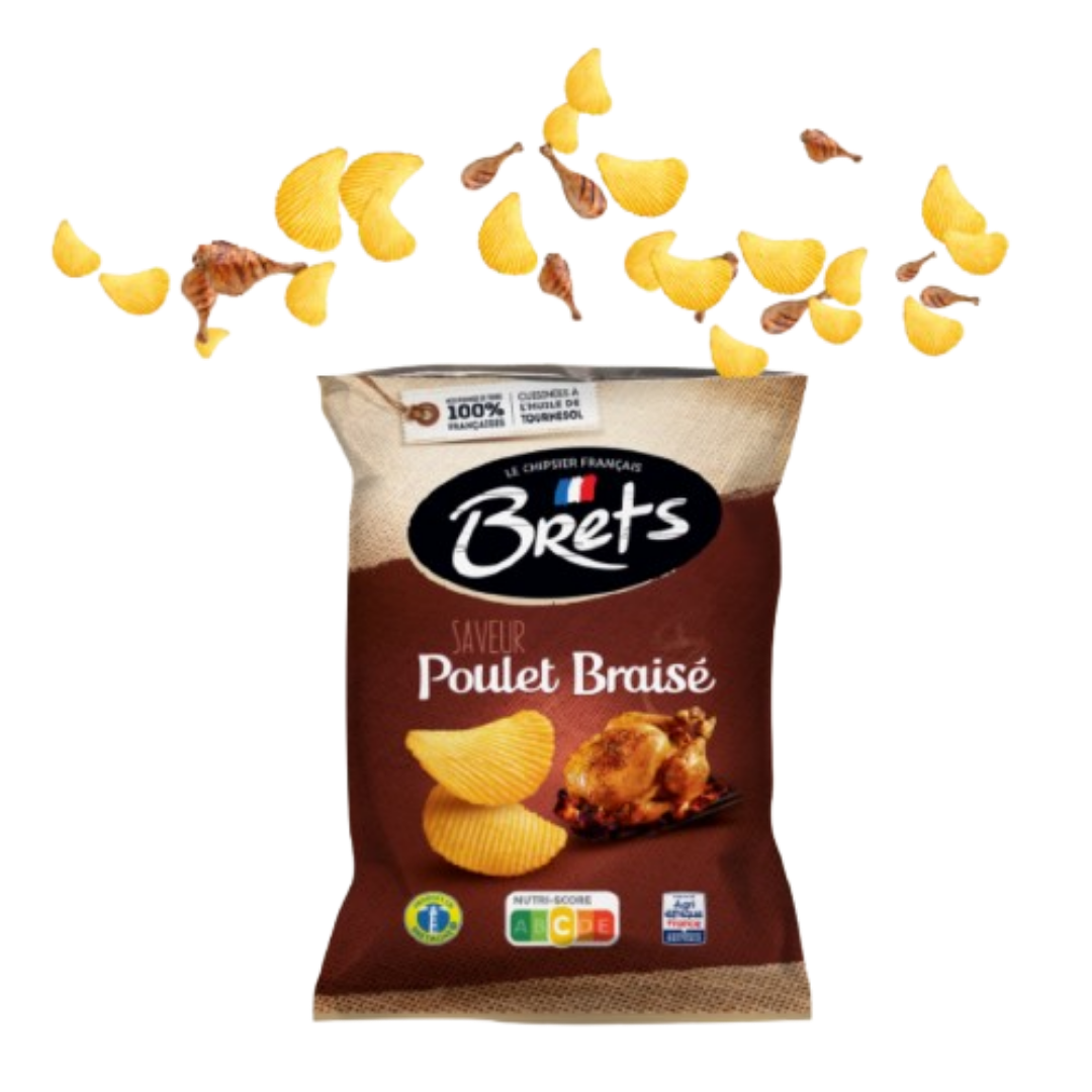 BRET’S ROAST CHICKEN FLAVOR WAVY CHIPS 125G – BRET’S