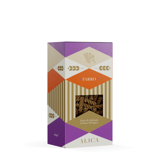 Fusilli au Farro 400g Alica – Pâtes Artisanales Italiennes au Petit Épeautre 100 % Italien