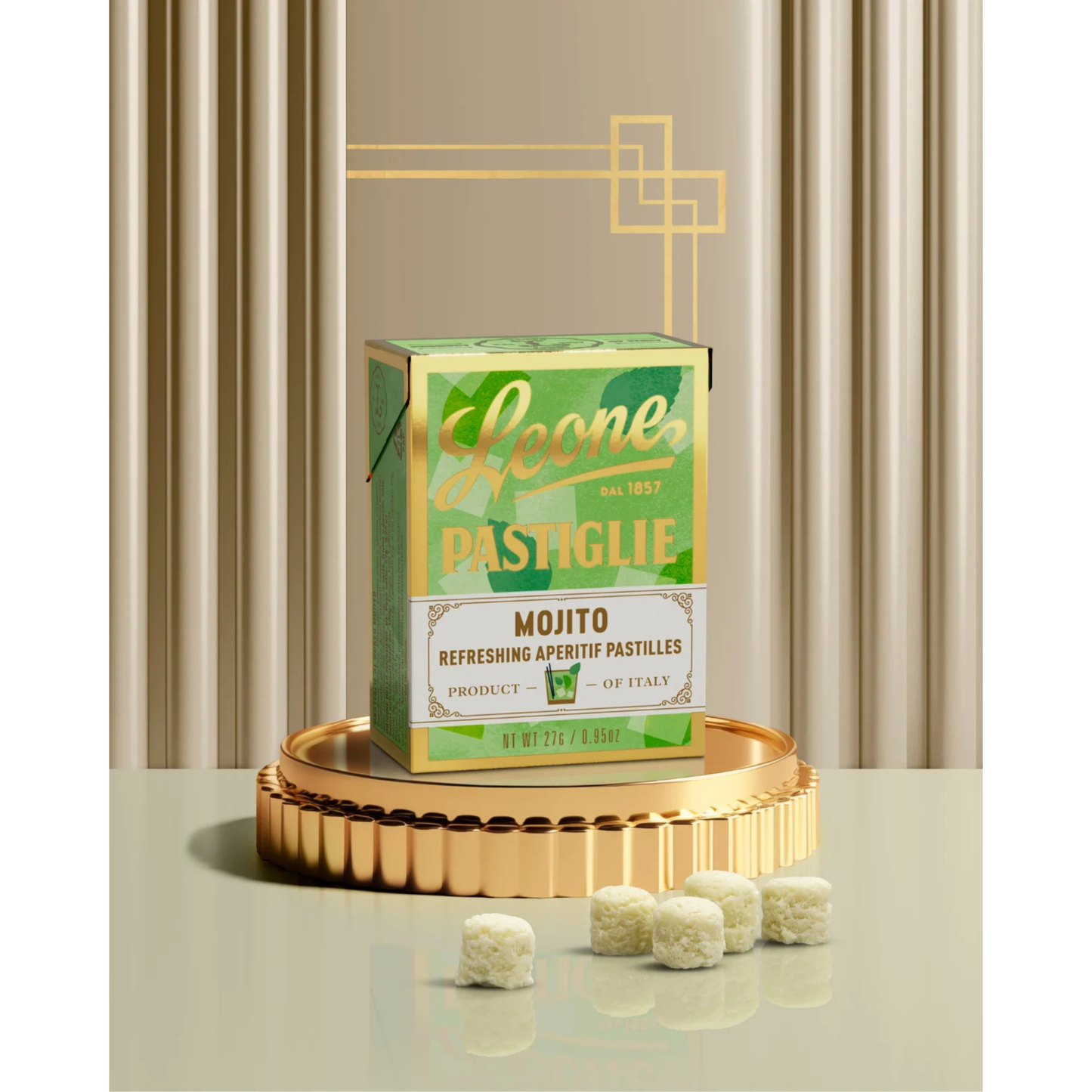 Pastilles Leone Mojito 27g — Bonbons Italiens Traditionnels depuis 1857 | Sans Gluten