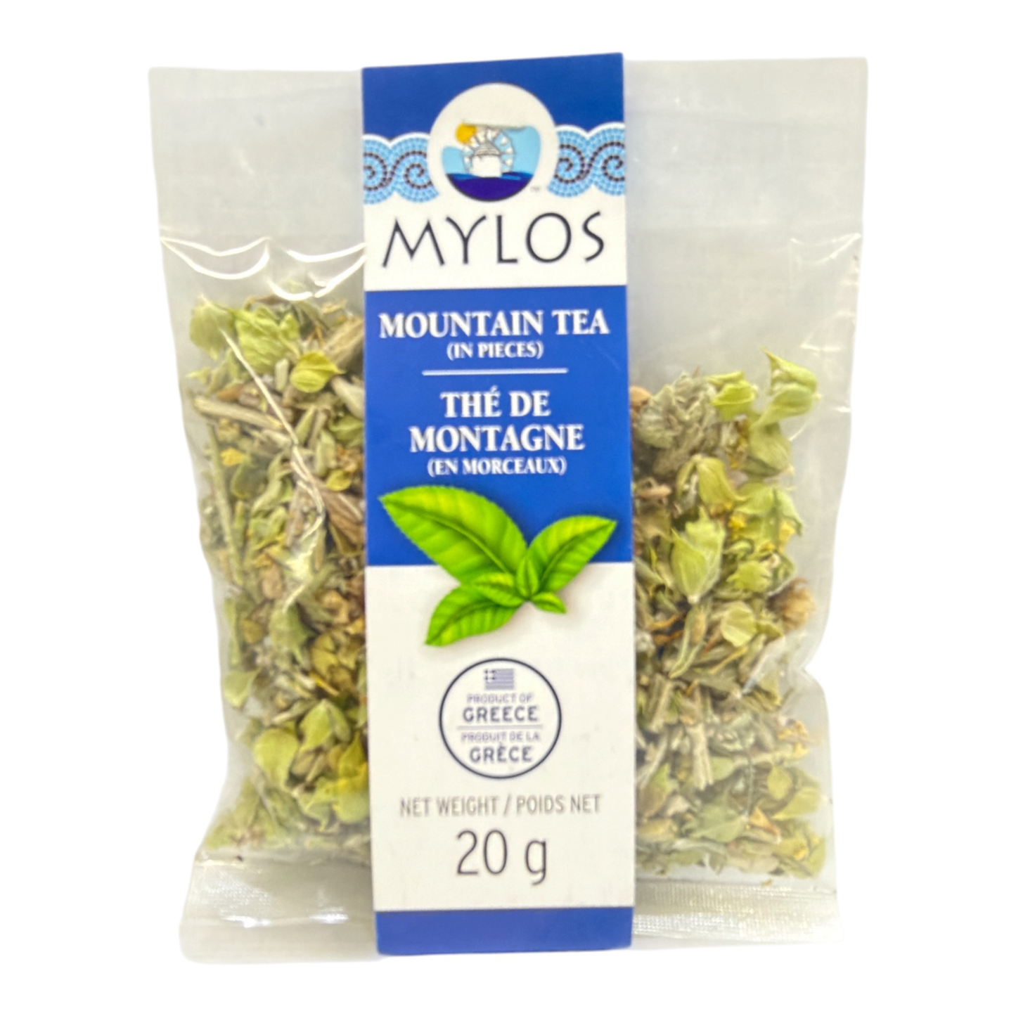 THÉ DE MONTAGNE Grec en Morceaux 20 g – Mylos | Sideritis des Montagnes de Grèce