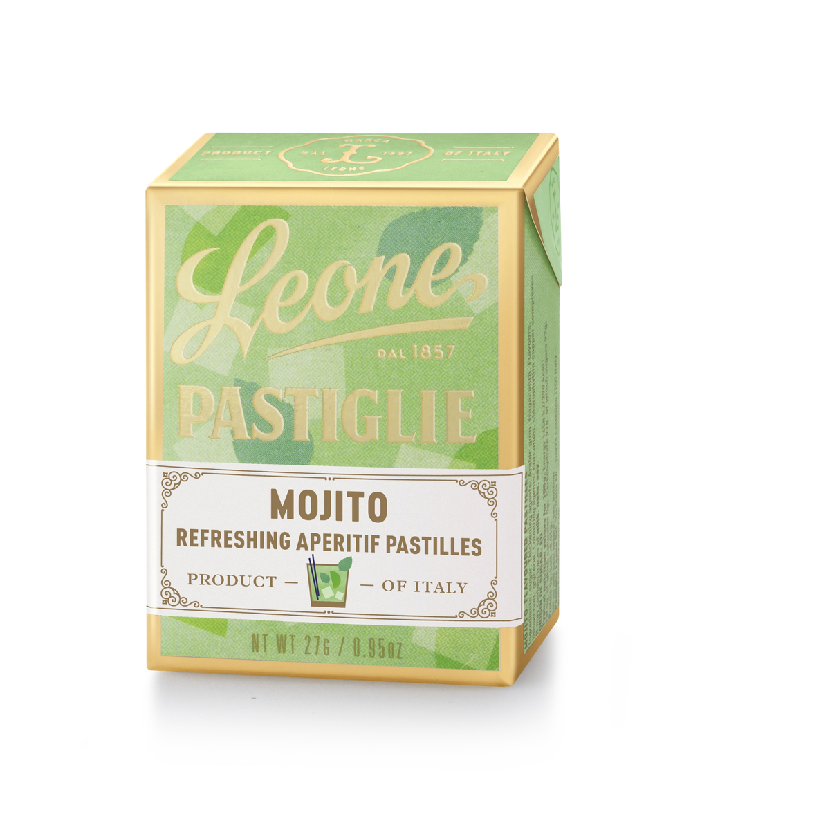 Pastilles Leone Mojito 27g — Bonbons Italiens Traditionnels depuis 1857 | Sans Gluten