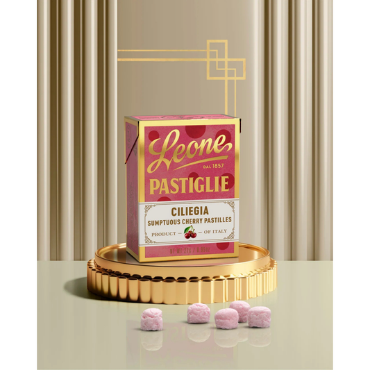Pastilles Leone Cerise 27g — Bonbons Italiens Traditionnels depuis 1857 | Sans Gluten