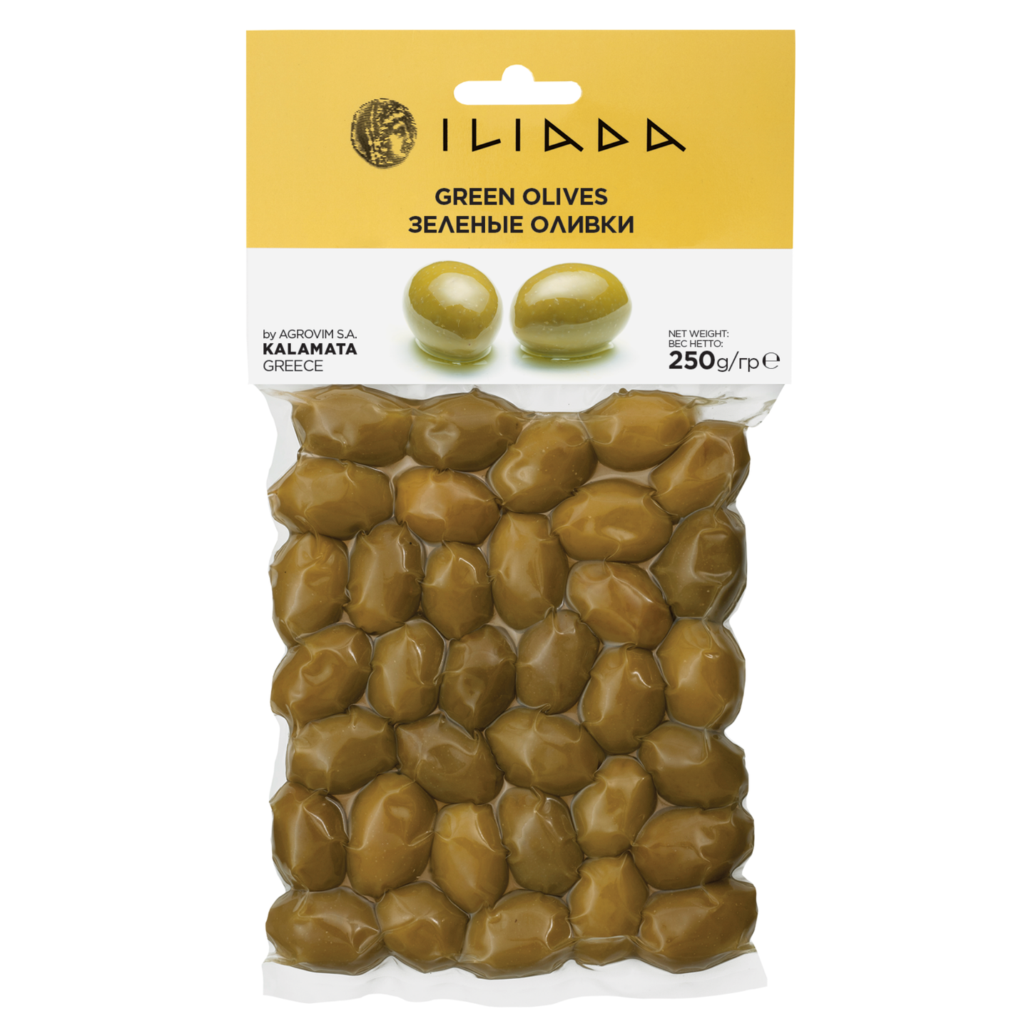 ILIADA Green Olives 250g – Crunchy and Sun-Drenched Greek Goodness
