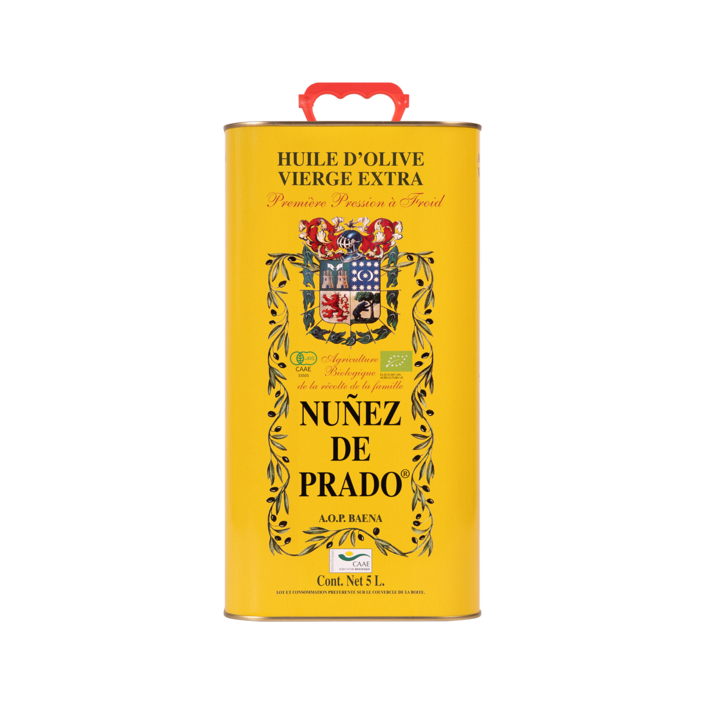 Huile d'Olive Bio Vierge Extra Nuñez de Prado 5L – Le Trésor Liquide de l'Andalousie