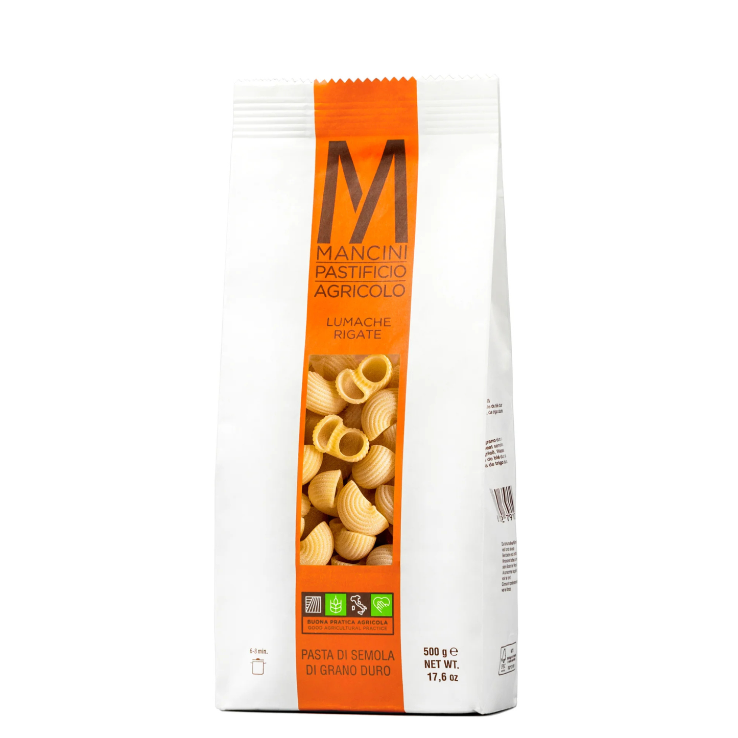 LUMACHE RIGATE 500G MANCINI – ARTISANAL ITALIAN PASTA