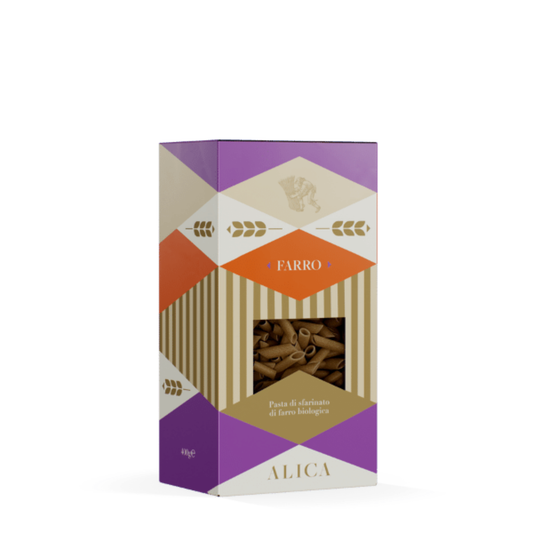 Penne Rigate d'Épeautre 400 g – Pâtes Artisanales Italiennes Tréfilées au Bronze de Basilicate | Pasta Alica