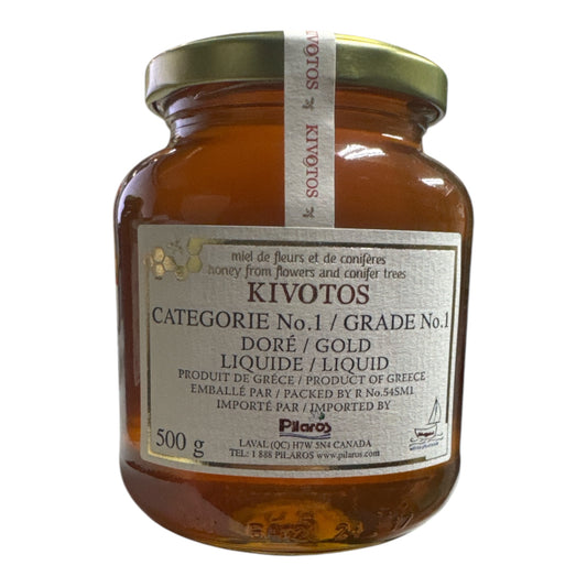 Natural Honey 500g – Artisan & Pure – Preserved Origin – Sweet & Authentic – Kivotos