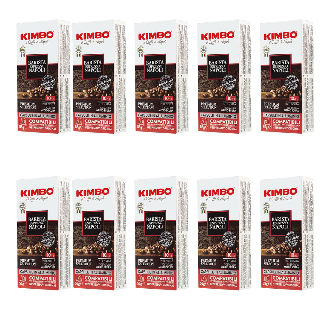 Nespresso Barista Espresso Napoli 10 fois 10 X 5.5g = 55g  (100 Capsules)