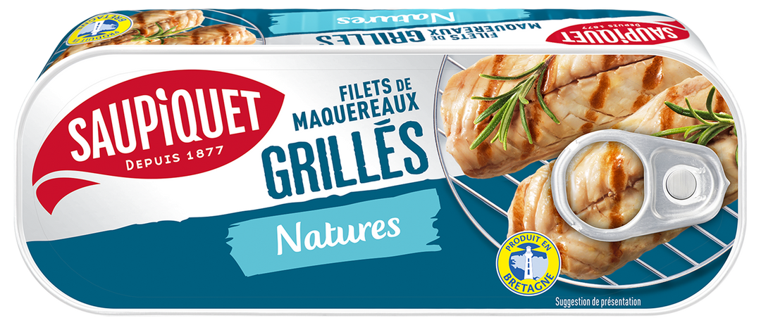 Plain grilled mackerel fillets 120g