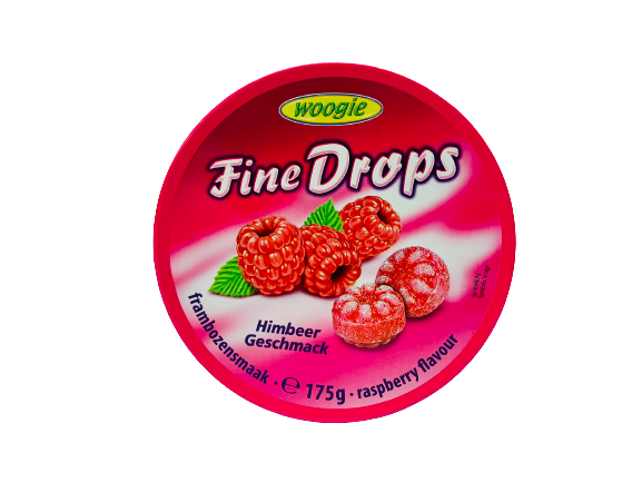 Fine Drops raspberry candies 175g