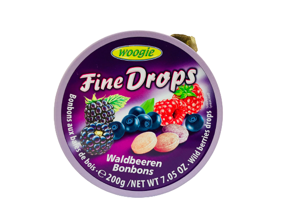 Fine Drops Woodberry Candy 200g