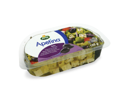 Fromage style grec olives noires & herbes 100g