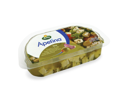 Fromage style grec olives vertes & ail 100g