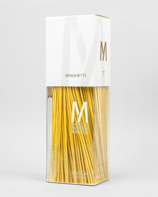 Spaghetti Mancini 1 kg Gift Box – Italian Artisan Pasta from Wheat Grown by Mancini